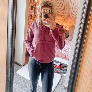 Maroon Under Armour Quarter Zip Hoodie